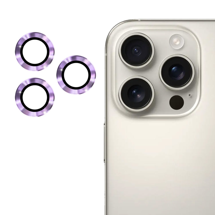 ENKAY 9H Lente posteriore in lega di alluminio Pellicola in vetro temperato, For iPhone 16 Pro / 16 Pro Max