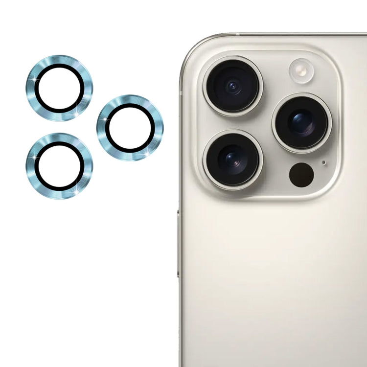 ENKAY 9H Lente posteriore in lega di alluminio Pellicola in vetro temperato, For iPhone 16 Pro / 16 Pro Max
