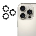 ENKAY 9H Lente posteriore in lega di alluminio Pellicola in vetro temperato, For iPhone 16 Pro / 16 Pro Max