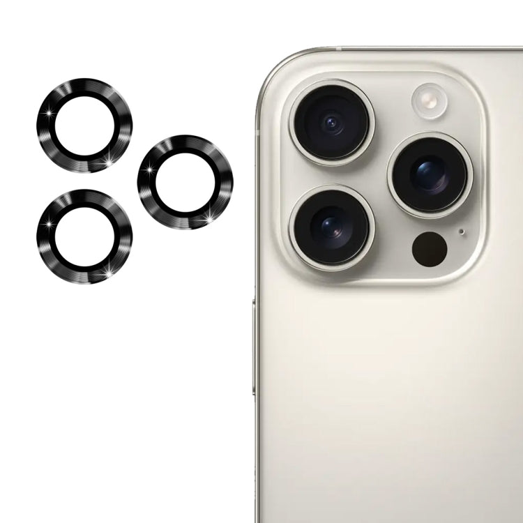 ENKAY 9H Lente posteriore in lega di alluminio Pellicola in vetro temperato, For iPhone 16 Pro / 16 Pro Max