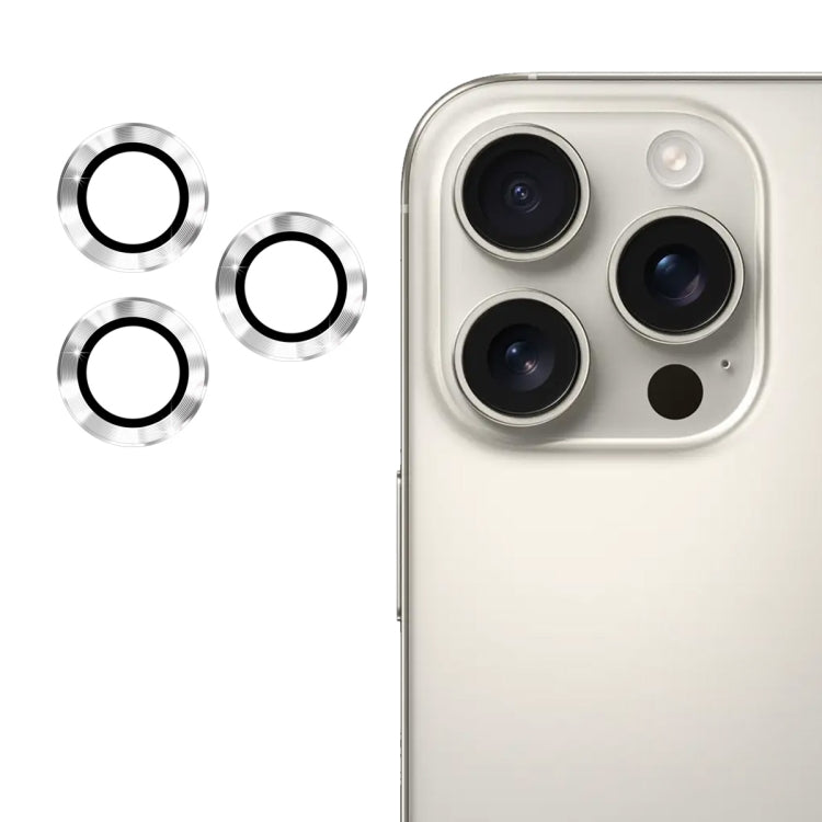 ENKAY 9H Lente posteriore in lega di alluminio Pellicola in vetro temperato, For iPhone 16 Pro / 16 Pro Max