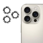 ENKAY 9H Lente posteriore in lega di alluminio Pellicola in vetro temperato, For iPhone 16 Pro / 16 Pro Max