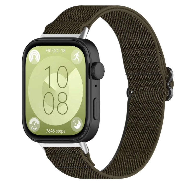 Per Huawei Watch Fit 3 Cinturino elastico in nylon in stile etnico