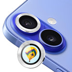 ENKAY Hat-Prince AR 9H Lente posteriore in lega di alluminio Pellicola in vetro temperato, For iPhone 16 / 16 Plus