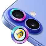 ENKAY Hat-Prince AR 9H Lente posteriore in lega di alluminio Pellicola in vetro temperato, For iPhone 16 / 16 Plus