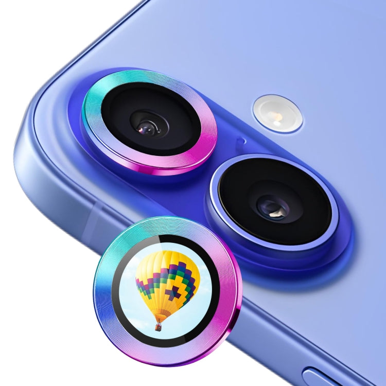 ENKAY Hat-Prince AR 9H Lente posteriore in lega di alluminio Pellicola in vetro temperato, For iPhone 16 / 16 Plus