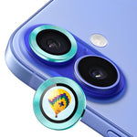 ENKAY Hat-Prince AR 9H Lente posteriore in lega di alluminio Pellicola in vetro temperato, For iPhone 16 / 16 Plus