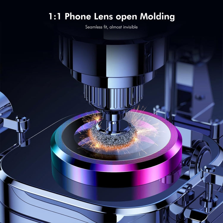 ENKAY Hat-Prince AR 9H Lente posteriore in lega di alluminio Pellicola in vetro temperato, For iPhone 16 / 16 Plus
