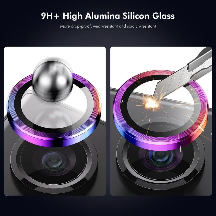 ENKAY Hat-Prince AR 9H Lente posteriore in lega di alluminio Pellicola in vetro temperato, For iPhone 16 / 16 Plus