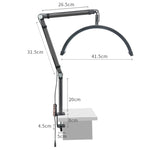 Lampada LED a mezza luna 16" con luminosità regolabile