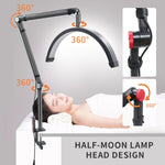 Lampada LED a mezza luna 16" con luminosità regolabile