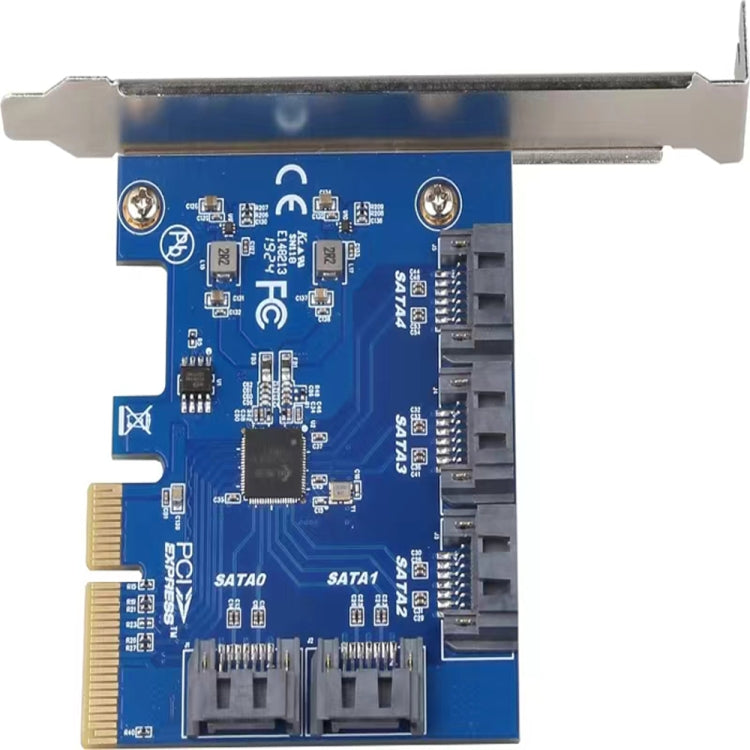 Scheda controller PCIe x4 SATA III 6 Gb/s non RAID a 5 porte, PCIE 3.0-4X to 5 x SATA
