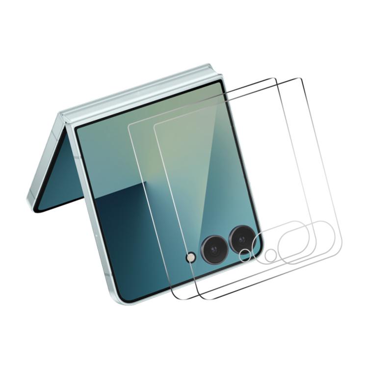 2 pellicole in vetro temperato ENKAY 9H Big Arc Edge ad alto contenuto di alluminio-silicio, For Galaxy M47 5G, For Galaxy Z Fold8 5G Outer Screen, For Galaxy Z Fold8 Ultra 5G Outer Screen, For Galaxy Z Flip8 5G Outer Screen, For Galaxy A57 5G         ...