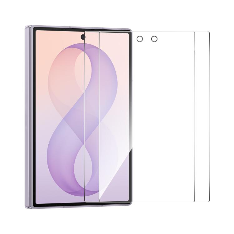 2 pellicole in vetro temperato ENKAY 9H Big Arc Edge ad alto contenuto di alluminio-silicio, For Galaxy M47 5G, For Galaxy Z Fold8 5G Outer Screen, For Galaxy Z Fold8 Ultra 5G Outer Screen, For Galaxy Z Flip8 5G Outer Screen, For Galaxy A57 5G         ...