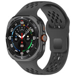 Cinturino per orologio traspirante in silicone con fibbia inversa, For Samsung Galaxy Watch Ultra 47mm / Ultra 2025