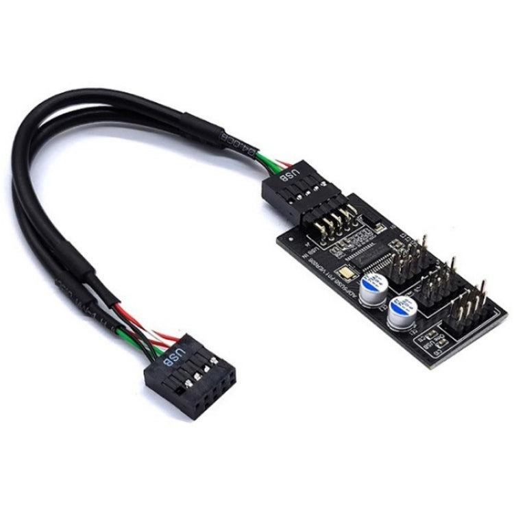 Cavo di prolunga YNS-02 Scheda madre USB 2.0 9 pin a 3x 9 pin Adattatore, YNS-02