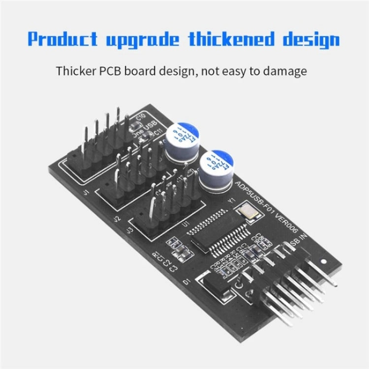 Cavo di prolunga YNS-02 Scheda madre USB 2.0 9 pin a 3x 9 pin Adattatore, YNS-02
