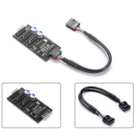 Cavo di prolunga YNS-02 Scheda madre USB 2.0 9 pin a 3x 9 pin Adattatore, YNS-02