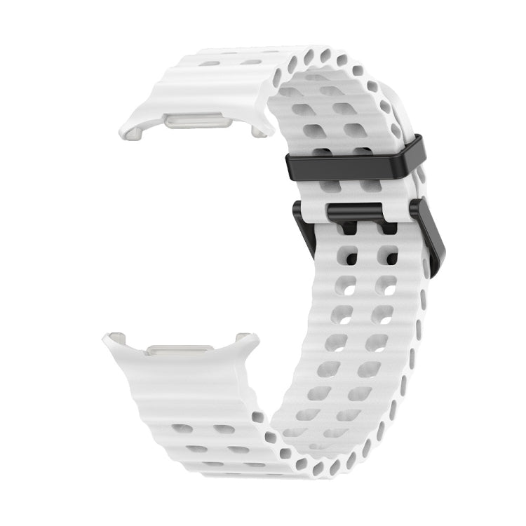 Cinturino per orologio in silicone Ocean Dual Row Hole, For Samsung Galaxy Watch Ultra 47mm / Ultra 2025