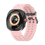 Cinturino per orologio in silicone Ocean Dual Row Hole, For Samsung Galaxy Watch Ultra 47mm / Ultra 2025