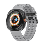 Cinturino per orologio in silicone Ocean Dual Row Hole, For Samsung Galaxy Watch Ultra 47mm / Ultra 2025