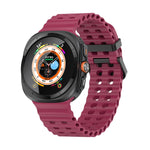 Cinturino per orologio in silicone Ocean Dual Row Hole, For Samsung Galaxy Watch Ultra 47mm / Ultra 2025