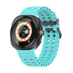 Cinturino per orologio in silicone Ocean Dual Row Hole, For Samsung Galaxy Watch Ultra 47mm / Ultra 2025