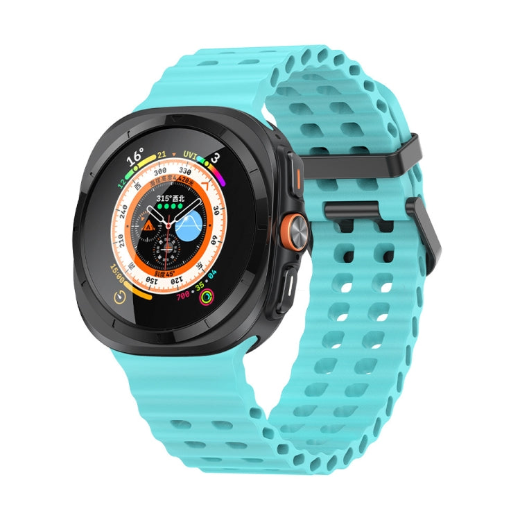 Cinturino per orologio in silicone Ocean Dual Row Hole, For Samsung Galaxy Watch Ultra 47mm / Ultra 2025