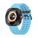 Cinturino per orologio in silicone Ocean Dual Row Hole, For Samsung Galaxy Watch Ultra 47mm / Ultra 2025