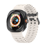 Cinturino per orologio in silicone Ocean Dual Row Hole, For Samsung Galaxy Watch Ultra 47mm / Ultra 2025