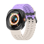 Cinturino per orologio in silicone Ocean Dual Row Hole, For Samsung Galaxy Watch Ultra 47mm / Ultra 2025