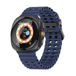Cinturino per orologio in silicone Ocean Dual Row Hole, For Samsung Galaxy Watch Ultra 47mm / Ultra 2025