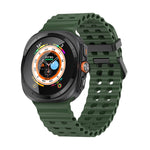 Cinturino per orologio in silicone Ocean Dual Row Hole, For Samsung Galaxy Watch Ultra 47mm / Ultra 2025