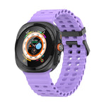 Cinturino per orologio in silicone Ocean Dual Row Hole, For Samsung Galaxy Watch Ultra 47mm / Ultra 2025