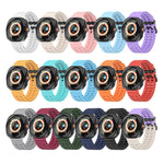 Cinturino per orologio in silicone Ocean Dual Row Hole, For Samsung Galaxy Watch Ultra 47mm / Ultra 2025