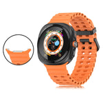 Cinturino per orologio in silicone Ocean Dual Row Hole, For Samsung Galaxy Watch Ultra 47mm / Ultra 2025