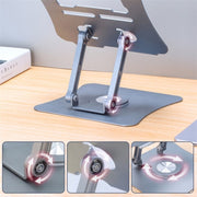 Supporto da tavolo girevole per notebook con dissipazione del calore G69, supporto pieghevole in lega di alluminio per laptop, G69