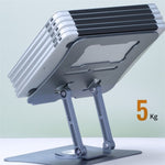 Supporto da tavolo girevole per notebook con dissipazione del calore G69, supporto pieghevole in lega di alluminio per laptop, G69