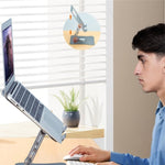 Supporto da tavolo girevole per notebook con dissipazione del calore G69, supporto pieghevole in lega di alluminio per laptop, G69