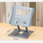 Supporto da tavolo girevole per notebook con dissipazione del calore G69, supporto pieghevole in lega di alluminio per laptop, G69