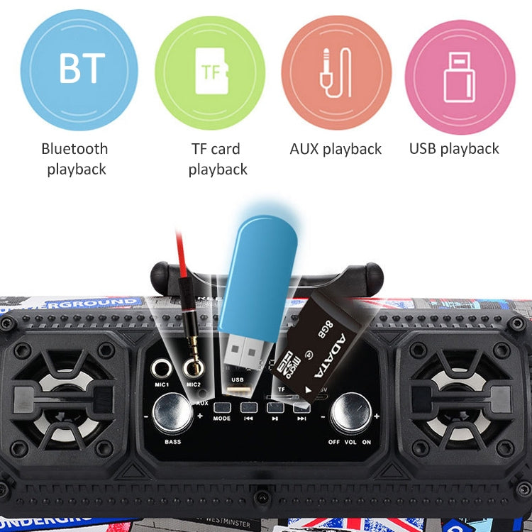 Altoparlante Bluetooth portatile portatile da esterno M17