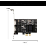 Adattatore di rete Gigabit 2.5G a doppia porta Desktop Chip 8125BG Adattatore di rete Ethernet per server ESXi Diskless PXE