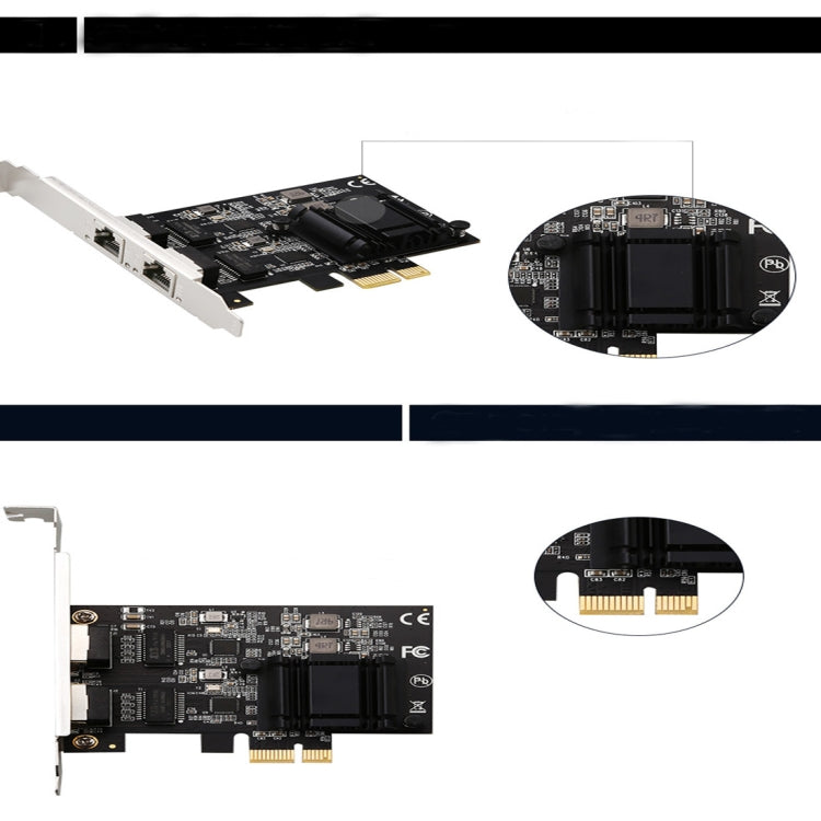 Adattatore di rete Gigabit 2.5G a doppia porta Desktop Chip 8125BG Adattatore di rete Ethernet per server ESXi Diskless PXE