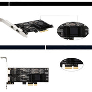 Adattatore di rete Gigabit 2.5G a doppia porta Desktop Chip 8125BG Adattatore di rete Ethernet per server ESXi Diskless PXE