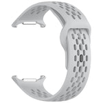 Per Samsung Galaxy Watch Ultra 47 mm fori stile cinturino in silicone tinta unita con fibbia quadrata
