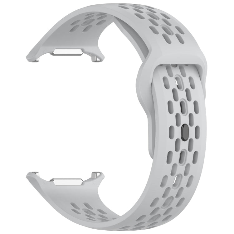Per Samsung Galaxy Watch Ultra 47 mm fori stile cinturino in silicone tinta unita con fibbia quadrata