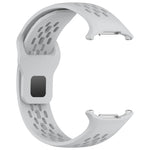 Per Samsung Galaxy Watch Ultra 47 mm fori stile cinturino in silicone tinta unita con fibbia quadrata