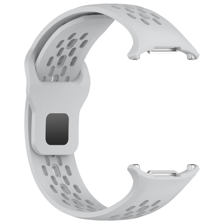 Per Samsung Galaxy Watch Ultra 47 mm fori stile cinturino in silicone tinta unita con fibbia quadrata
