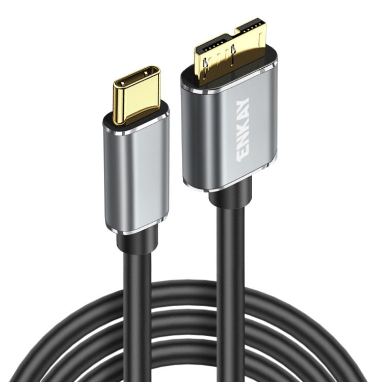 Cavo dati per disco rigido da fotocamera ENKAY USB 3.1 tipo C a USB 3.0 Micro B 10 Gbps, 0.5m, 1m, 1.5m, 0.25m