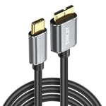 Cavo dati per disco rigido da fotocamera ENKAY USB 3.1 tipo C a USB 3.0 Micro B 10 Gbps, 0.5m, 1m, 1.5m, 0.25m